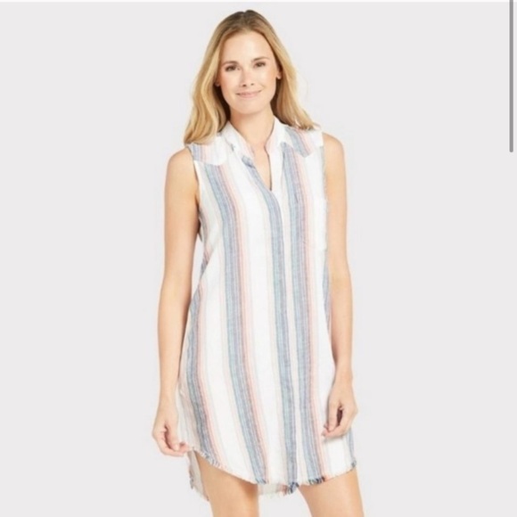 [Cloth & Stone] Linen Stripe Dress